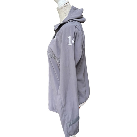Under Armour Grey Storm 3/4 Zip up with Hood Pull Over Light Athematic Top - Picture 3 of 11